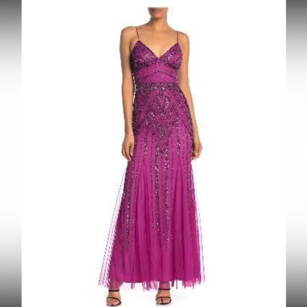 Marina floor length Beaded Gown Size 4